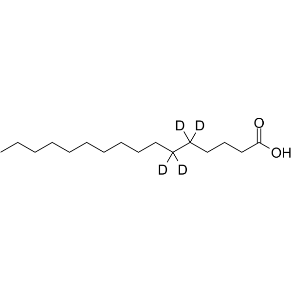 软脂酸-D4结构式