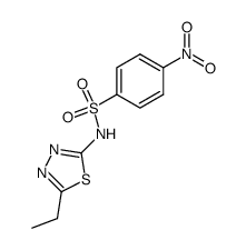 2-(4-Nitrobenzenesulfonamido)-5-ethyl-1,3,4-thiadiazole Structure