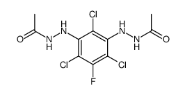 Acetic acid, (2,4,6-trichloro-5-fluoro-m-phenylene)dihydrazide Structure