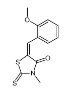 5-(2-methoxyphenylmethylene)-3-methyl-4-oxo-2-thioxothiazolidine结构式