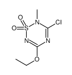 3-chloro-5-ethoxy-2-methyl-1,2,4,6-thiatriazine 1,1-dioxide Structure