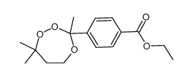 4-(3,7,7-trimethyl-1,2,4-trioxepan-3-yl)-benzoic acid ethyl ester结构式