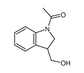 (+/-)-1-acetylindoline-3-carbinol结构式