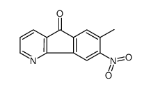 7-methyl-8-nitroindeno[1,2-b]pyridin-5-one Structure