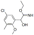 Benzeneethanimidic acid,5-chloro--alpha--hydroxy-2-methoxy-3-methyl-,ethyl ester (9CI) Structure