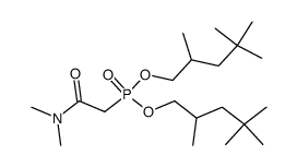 Dimethylcarbamoylmethyl-phosphonic acid bis-(2,4,4-trimethyl-pentyl) ester结构式