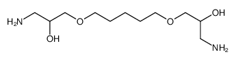 1-amino-3-[5-(3-amino-2-hydroxypropoxy)pentoxy]propan-2-ol结构式