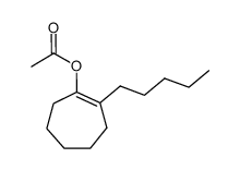 2-pentyl-1-cyclohepten-1-yl acetate Structure