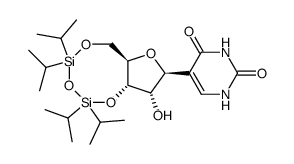 3',5'-O-(1,1,3,3-tetraisopropyl-1,3-disiloxanediyl)pseudouridine Structure