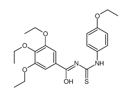 3,4,5-triethoxy-N-[(4-ethoxyphenyl)carbamothioyl]benzamide Structure