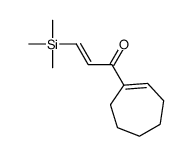 1-(cyclohepten-1-yl)-3-trimethylsilylprop-2-en-1-one结构式