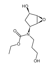 ((1S,2S,4R,5R)-4-Hydroxy-6-oxa-bicyclo[3.1.0]hex-2-yl)-(3-hydroxy-propyl)-carbamic acid ethyl ester Structure