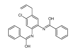 N-(2-benzamido-4-chloro-5-prop-2-enylphenyl)benzamide结构式