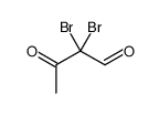 2,2-dibromo-3-oxobutanal Structure