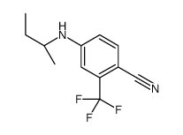 4-[[(2S)-butan-2-yl]amino]-2-(trifluoromethyl)benzonitrile结构式