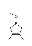 1-ethoxy-3,4-dimethyl-Δ3-phospholen结构式