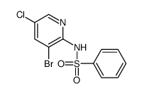 N-(3-bromo-5-chloropyridin-2-yl)benzenesulfonamide Structure