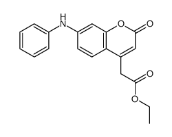 ethyl (7-anilino-2-oxo-2H-chromen-4-yl)acetate Structure