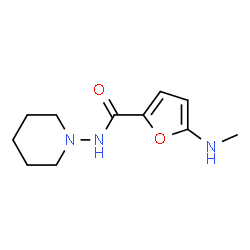 2-Furancarboxamide,5-(methylamino)-N-1-piperidinyl- Structure