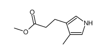 methyl 3-(4-methyl-1H-pyrrol-3-yl)propanoate结构式