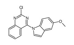2-chloro-4-(5-methoxyindol-1-yl)quinazoline结构式
