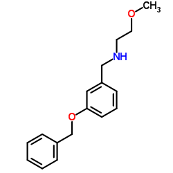 N-(3-(BENZYLOXY)BENZYL)-2-METHOXYETHANAMINE Structure