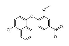 1-chloro-4-(2-methoxy-4-nitrophenoxy)naphthalene结构式