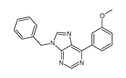 9-benzyl-6-(3-methoxyphenyl)purine Structure