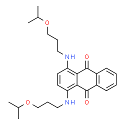 1,4-[(3-(1-methylethoxy)propyl]amino]anthraquinone structure