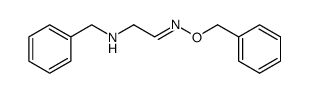 (E/Z)-2-phenylmethylaminoacetaldehyde O-phenylmethyloxime Structure
