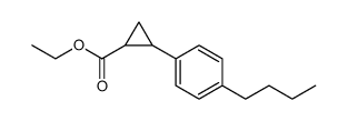 Cyclopropanecarboxylic acid, 2-(4-butylphenyl)-, ethyl ester Structure