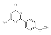 4H-1,3-Dioxin-4-one,2-(4-methoxyphenyl)-6-methyl-结构式