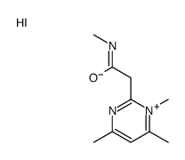 N-methyl-2-(1,4,6-trimethylpyrimidin-1-ium-2-yl)acetamide,iodide结构式