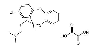 3-(8-chloro-6-methylbenzo[b][1,5]benzoxathiepin-6-yl)propyl-dimethylazanium,2-hydroxy-2-oxoacetate结构式