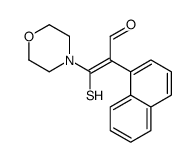 3-morpholin-4-yl-2-naphthalen-1-yl-3-sulfanylprop-2-enal Structure