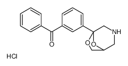 [3-(6,8-dioxa-3-azabicyclo[3.2.1]octan-5-yl)phenyl]-phenylmethanone,hydrochloride结构式