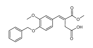 acide (benzyloxy-4 methoxy-3 phenyl)-4 methoxycarbonyl-3 butene-3 oique Structure