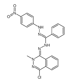 2-(4-nitrophenyl)-4-(2-methyl-4-chloro-1,2-dihydro-1-phthalazinylidene)benzohydrazidine结构式