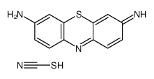 3,7-diaminophenothiazin-5-ium thiocyanate结构式