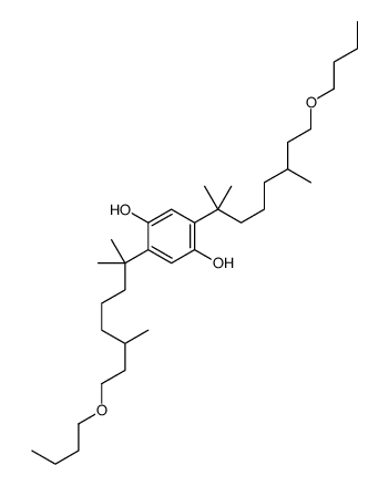 2,5-bis(8-butoxy-2,6-dimethyloctan-2-yl)benzene-1,4-diol Structure