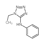 1-ethyl-N-phenyl-tetrazol-5-amine结构式