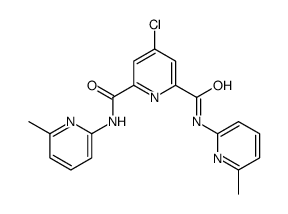 4-chloro-2-N,6-N-bis(6-methylpyridin-2-yl)pyridine-2,6-dicarboxamide Structure