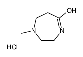 1-甲基-1,4-二氮杂卓-5-酮盐酸盐结构式