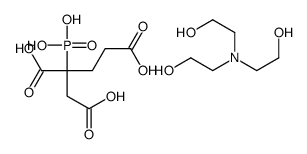 2-phosphonobutane-1,2,4-tricarboxylic acid, compound with 2,2',2''-nitrilotri[ethanol]结构式