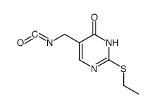2-ethylmercapto-5-isocyanatomethyl-3H-pyrimidin-4-one结构式