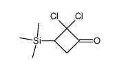 2,2-Dichloro-3-(trimethylsilyl)cyclobutanone结构式