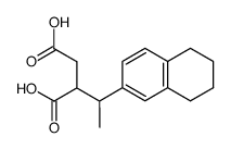 [1-(5,6,7,8-tetrahydro-[2]naphthyl)-ethyl]-succinic acid Structure