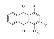 2,4-dibromo-1-methoxy-anthraquinone结构式