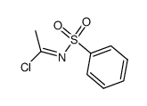N-benzenesulfonyl-acetimidoyl chloride Structure