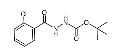 tert-butyl 2-(2-chlorobenzoyl)hydrazine-1-carboxylate结构式